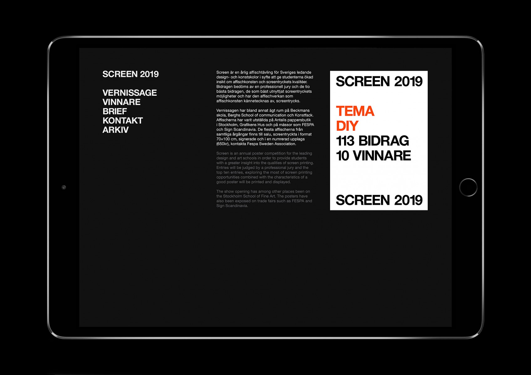 Henrik Nygren—Design — Screen 2019 Excellent Swedish Design Diplomas