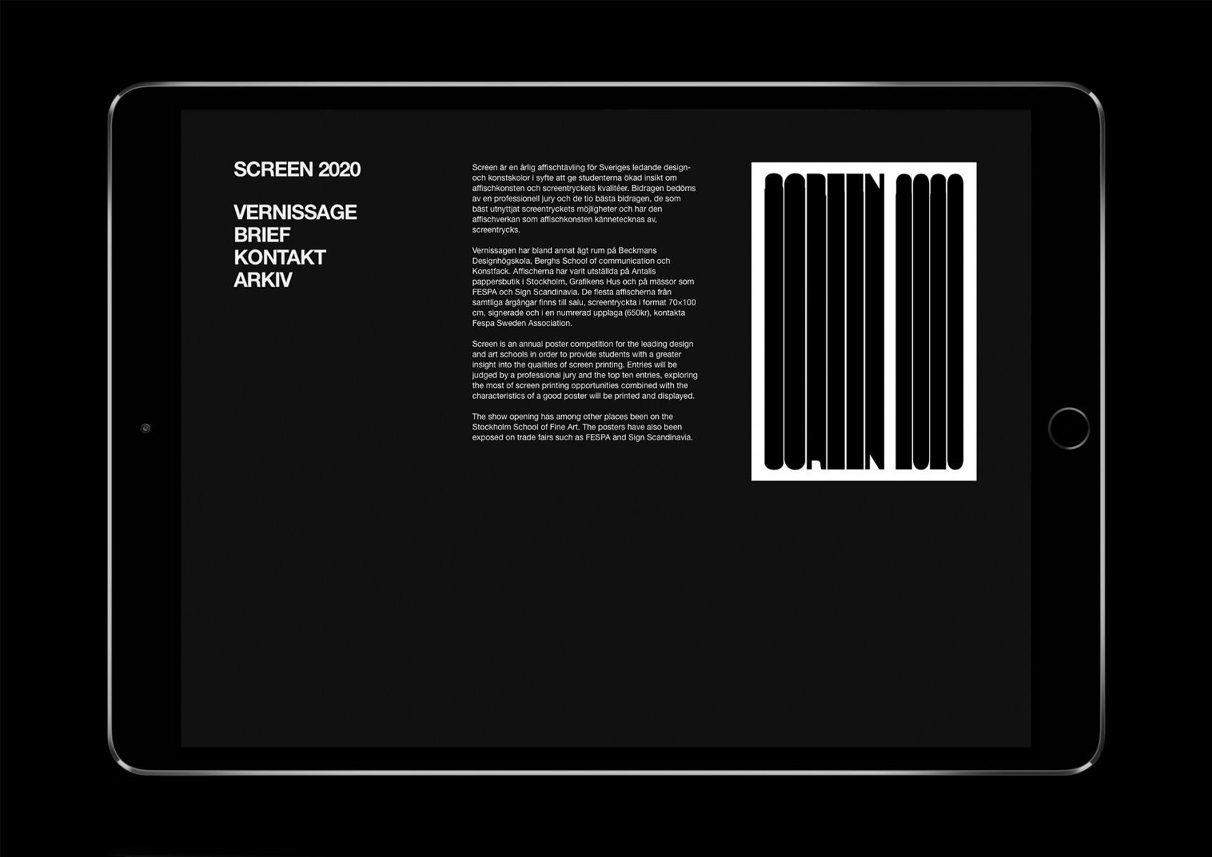 Henrik Nygren—Design — Screen 2020 Excellent Swedish Design Diplomas